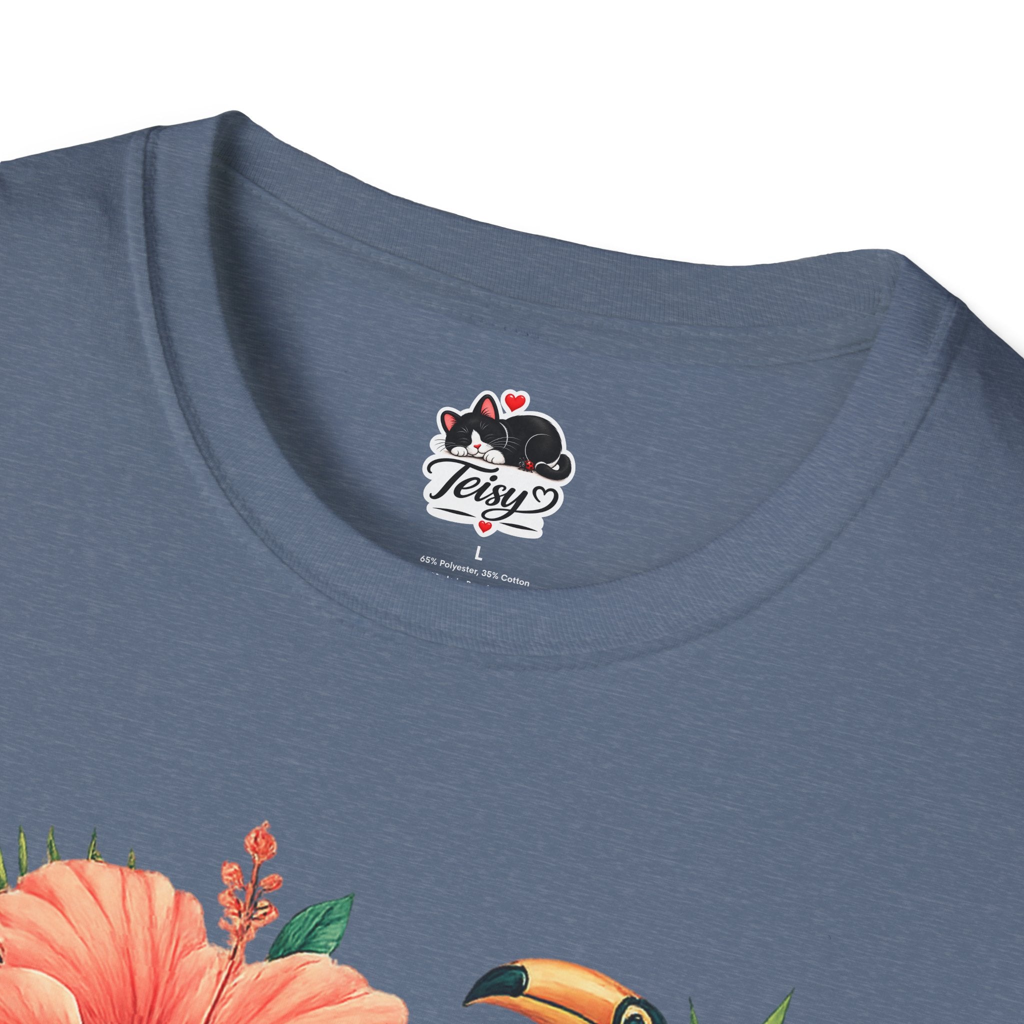 Costa Rica Pura Vida T-Shirt — Tropical Hibiscus & Toucan Travel Tee