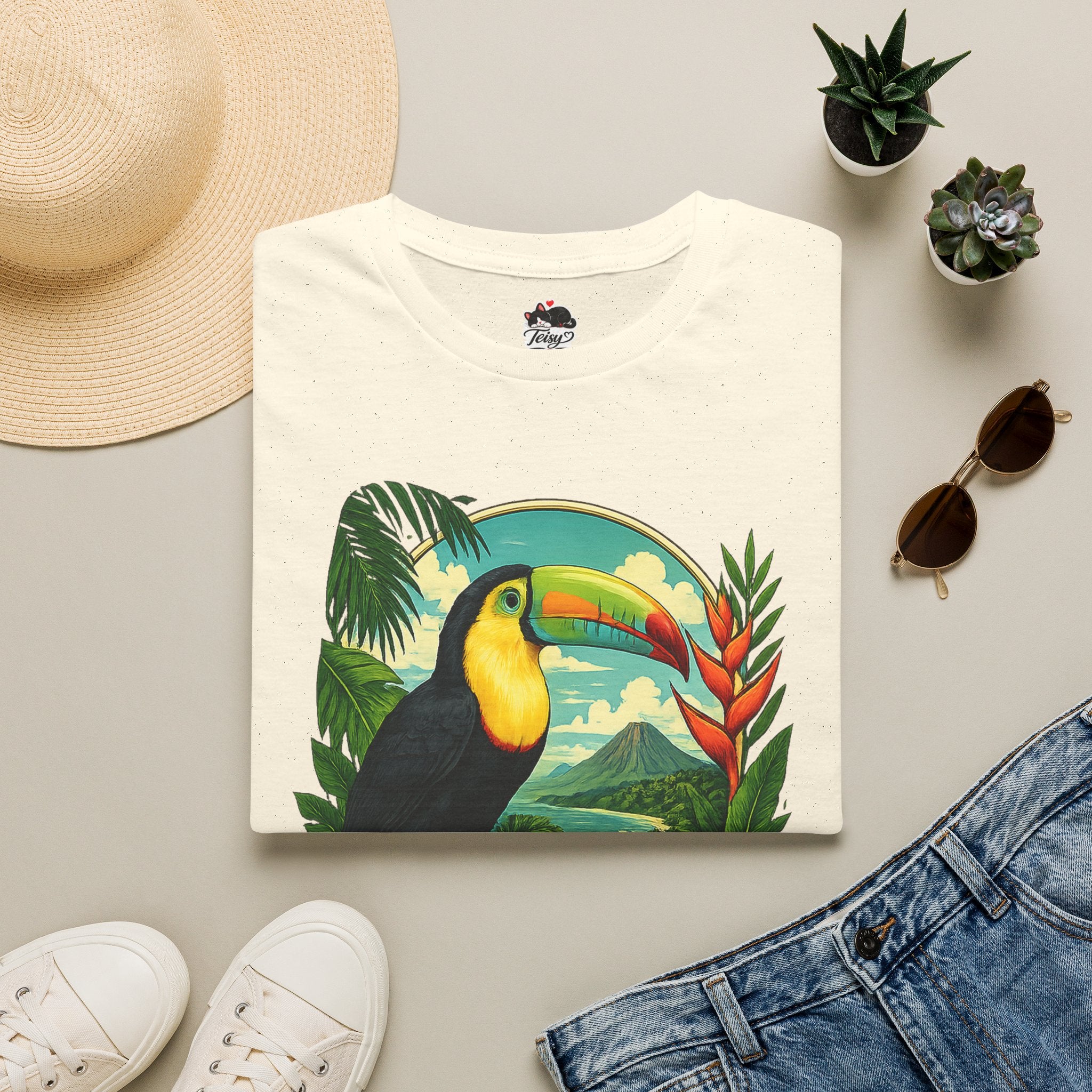 Costa Rica Toucan T-Shirt — Pura Vida Tropical Travel Tee