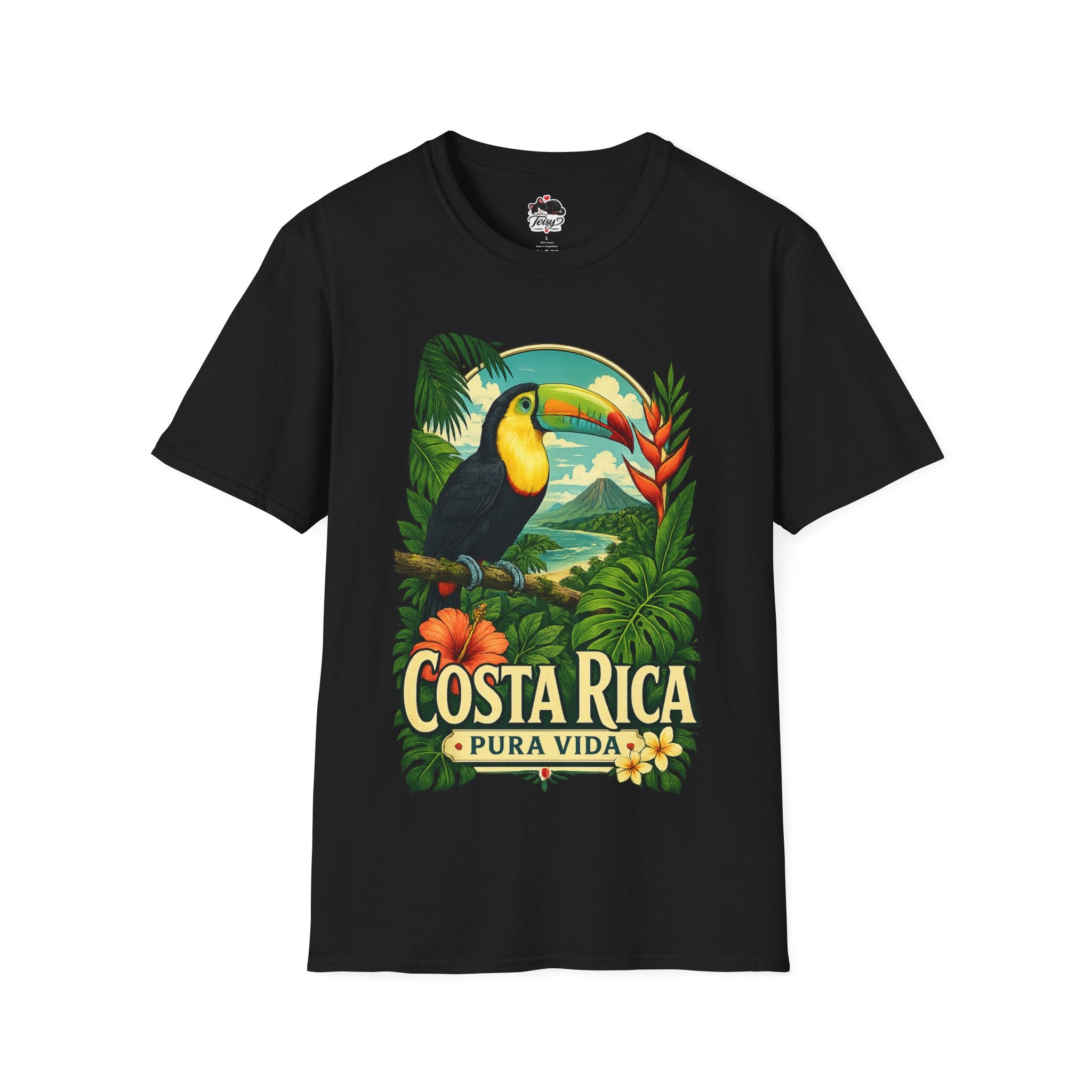 Costa Rica Toucan T-Shirt — Pura Vida Tropical Travel Tee