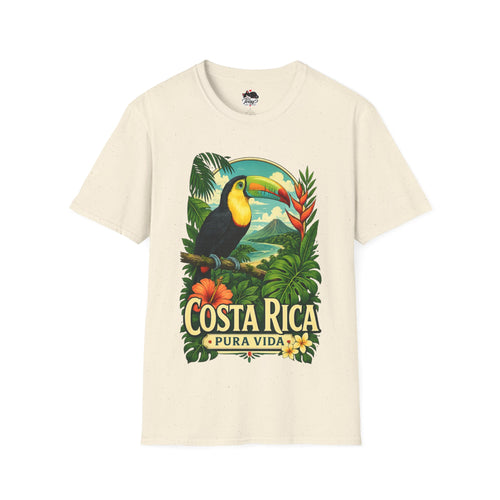 Costa Rica Toucan T-Shirt — Pura Vida Tropical Travel Tee