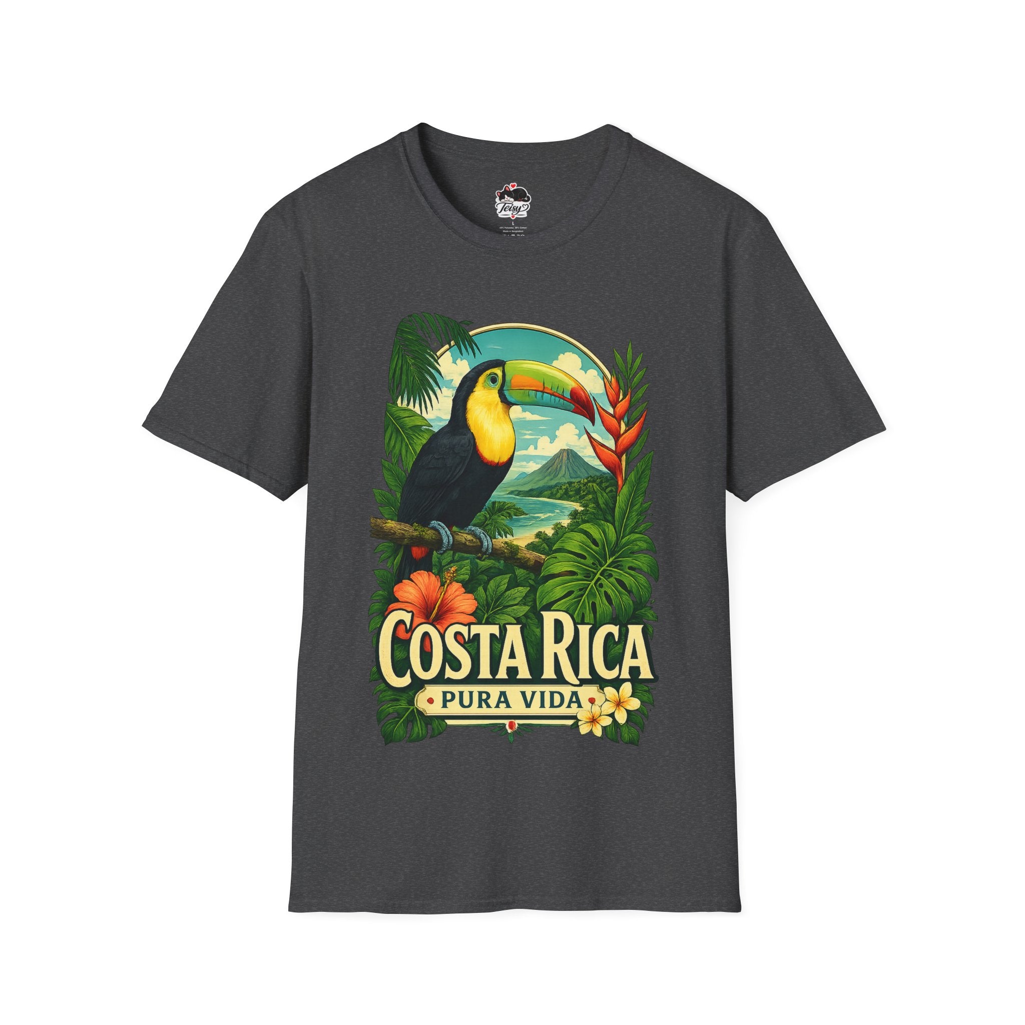 Costa Rica Toucan T-Shirt — Pura Vida Tropical Travel Tee