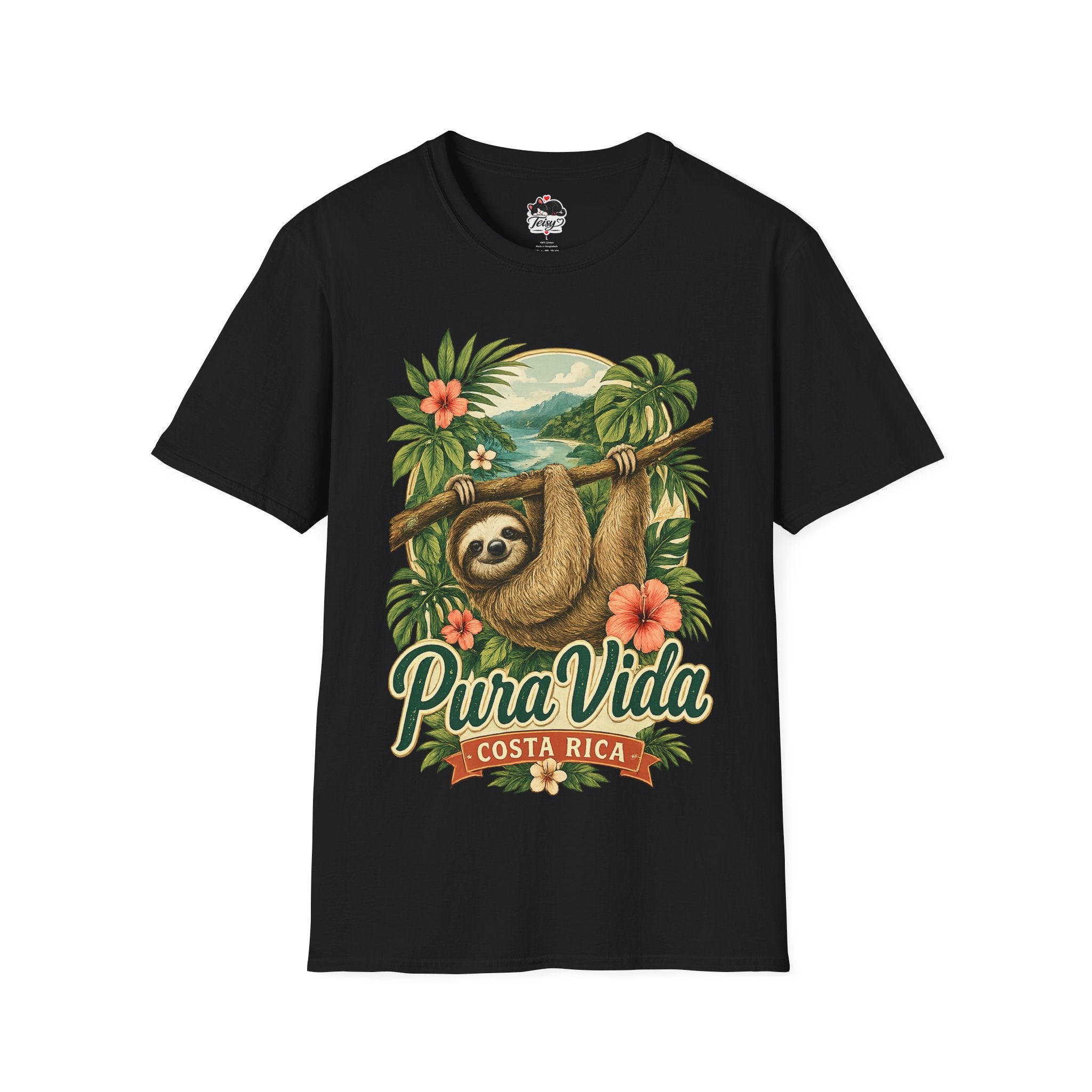 Pura Vida Costa Rica Sloth T-Shirt