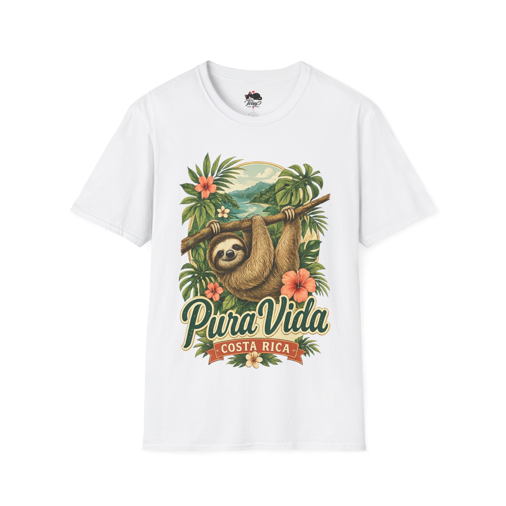 Pura Vida Costa Rica Sloth T-Shirt