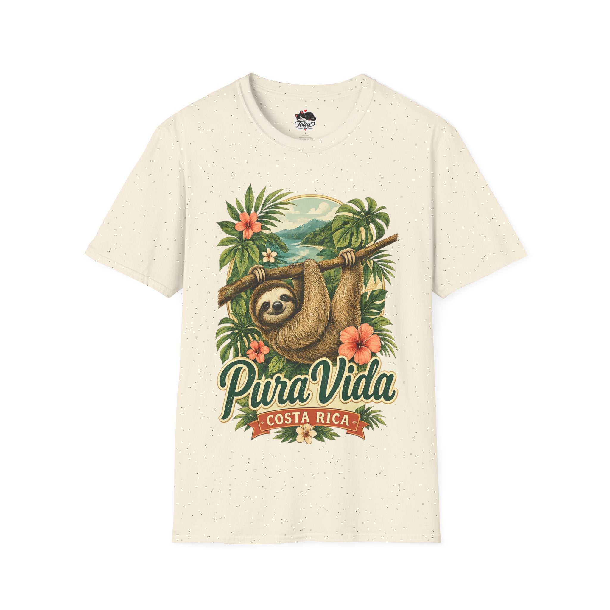 Pura Vida Costa Rica Sloth T-Shirt
