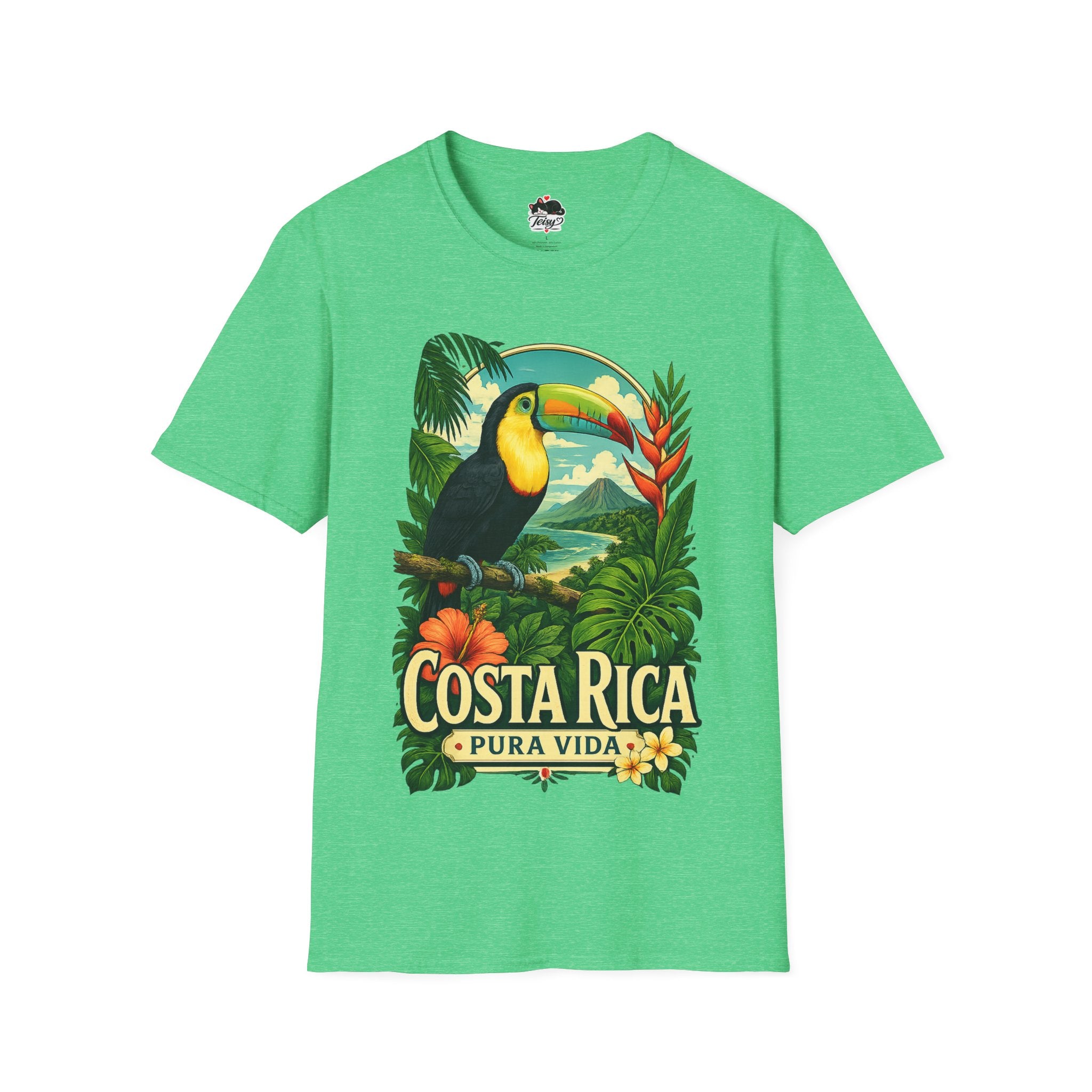 Costa Rica Toucan T-Shirt — Pura Vida Tropical Travel Tee