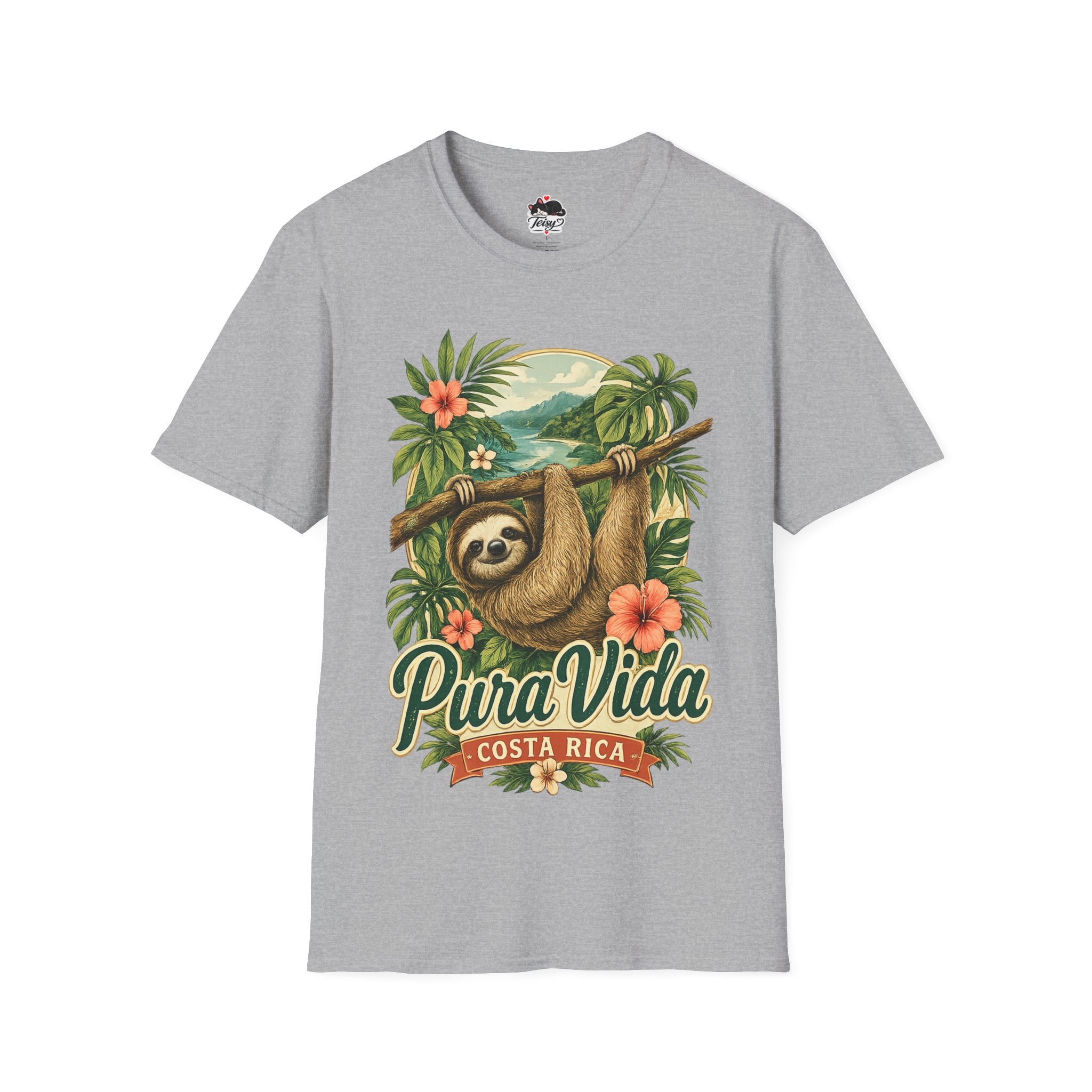 Pura Vida Costa Rica Sloth T-Shirt