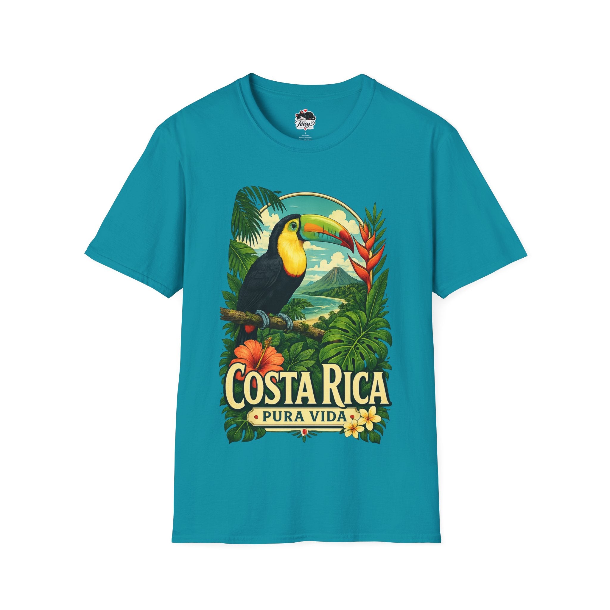 Costa Rica Toucan T-Shirt — Pura Vida Tropical Travel Tee