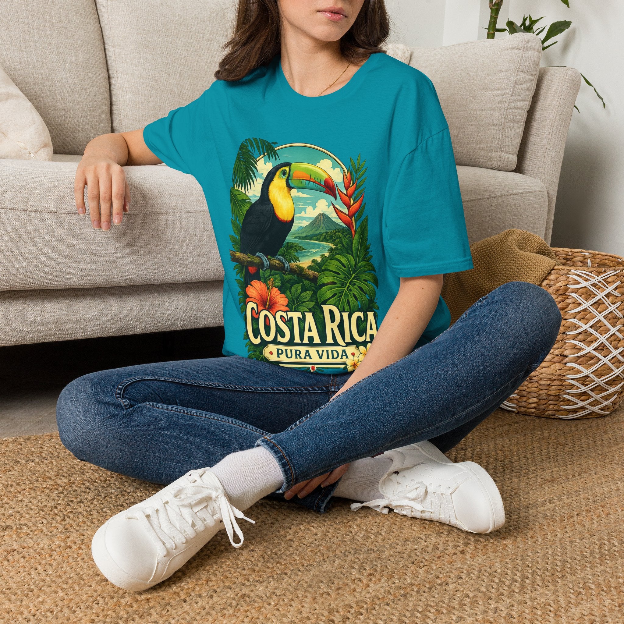 Costa Rica Toucan T-Shirt — Pura Vida Tropical Travel Tee