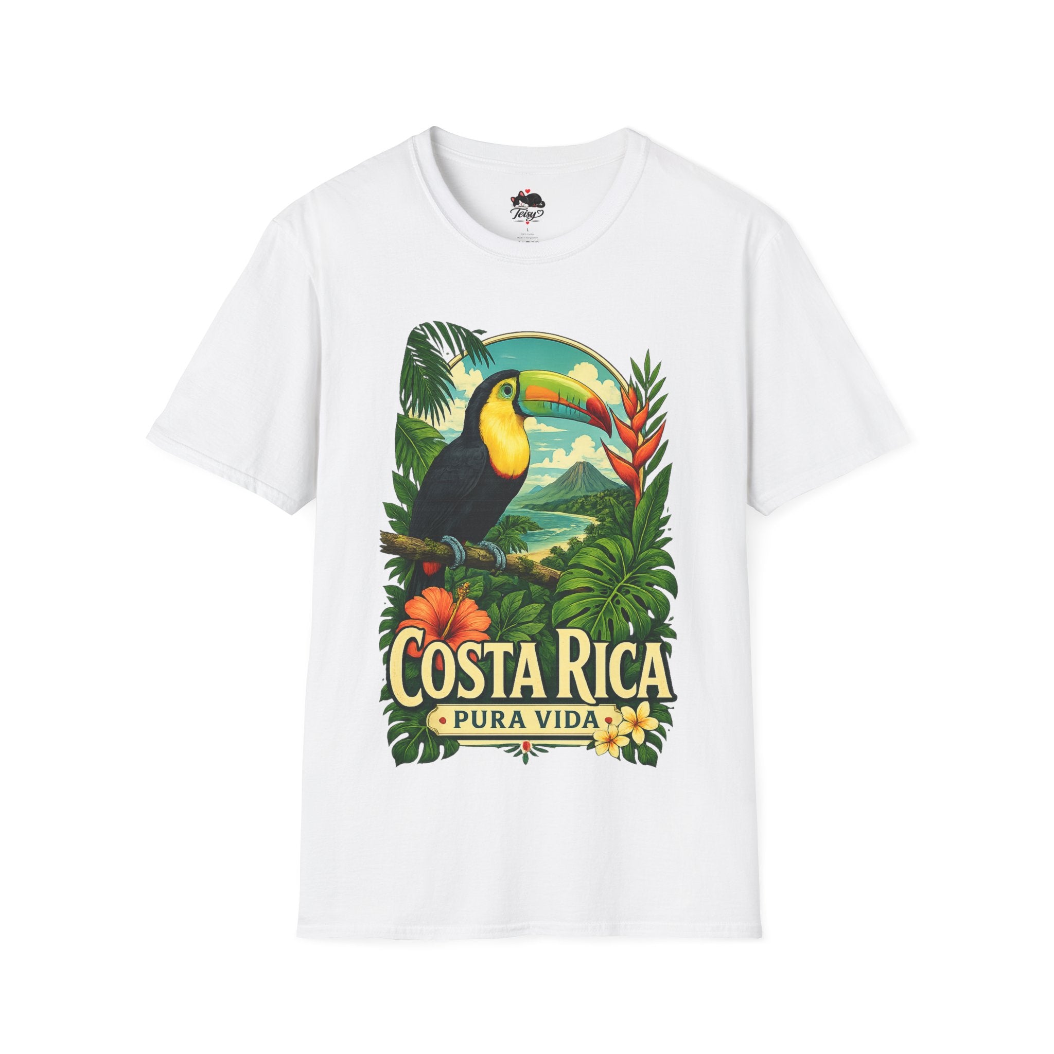 Costa Rica Toucan T-Shirt — Pura Vida Tropical Travel Tee