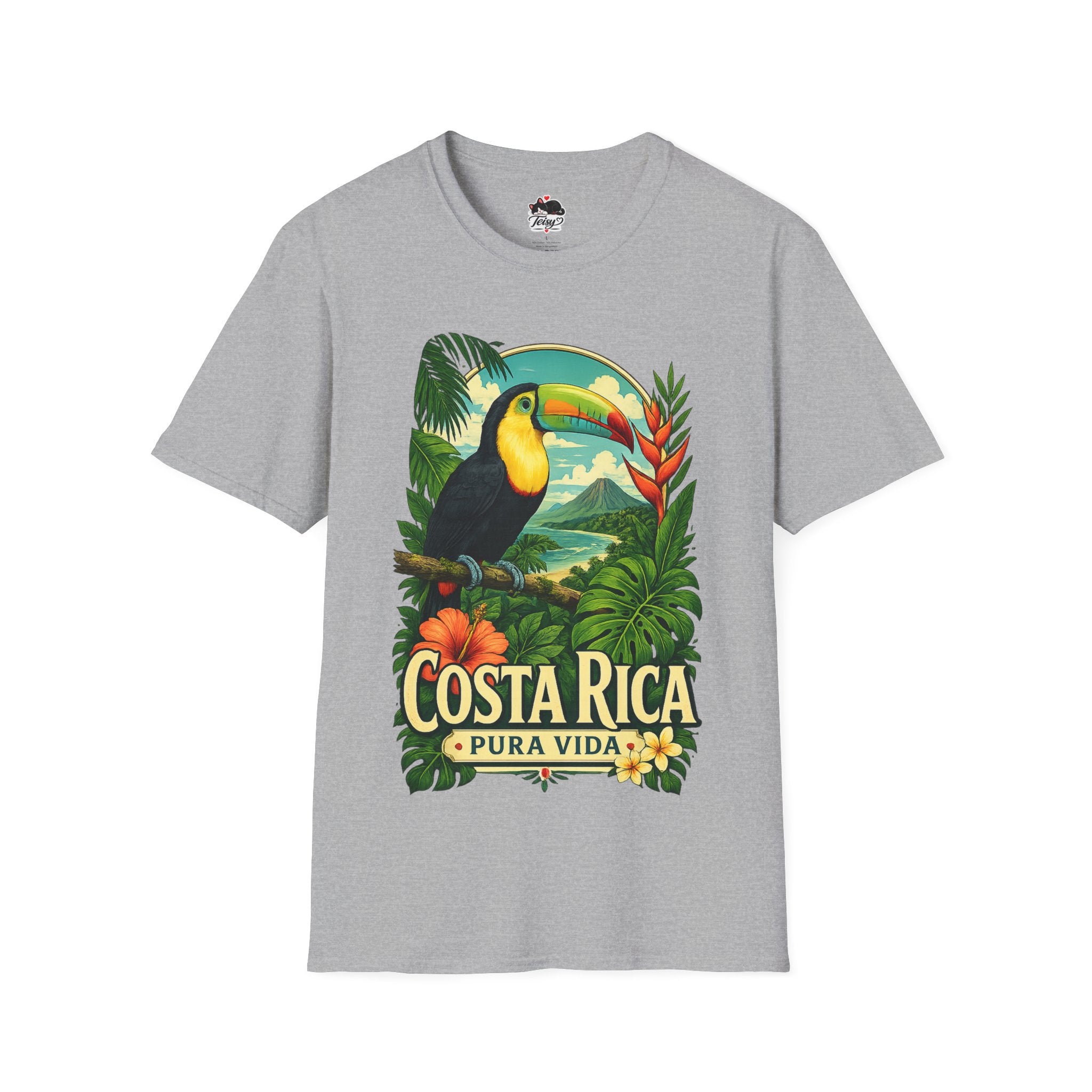 Costa Rica Toucan T-Shirt — Pura Vida Tropical Travel Tee