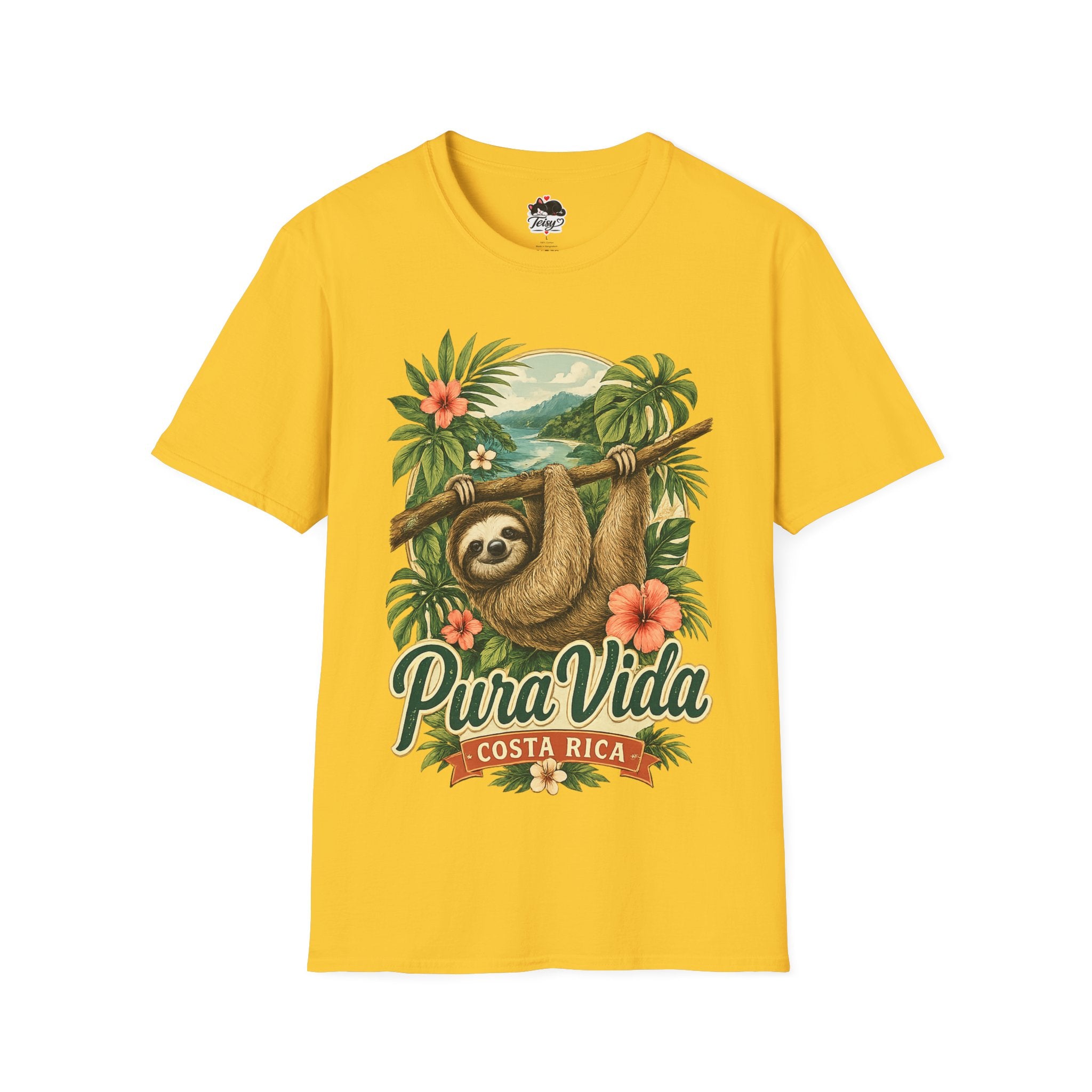 Pura Vida Costa Rica Sloth T-Shirt